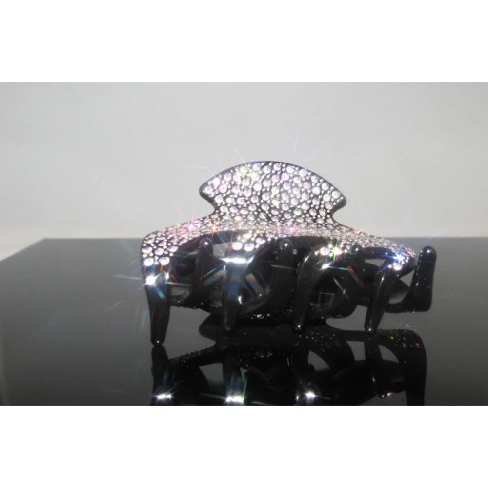 New Gorgeous‎ embroidered Hair Clip Claw w Shinny Crystals Hair Accessories